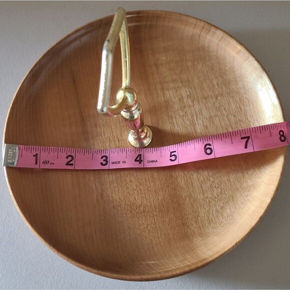 vintage mcm mid century modern oregon myrtlewood candy and nut dish - Picture 4 of 4